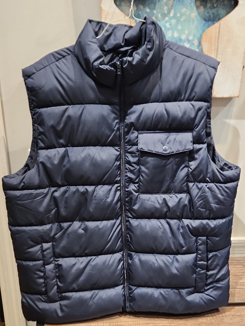 Old Navy Navy Quilted Puffer Vest Sz XXL Tall